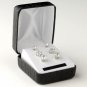 Rhodium Clear Round Cut CZ 3 Set Earrings