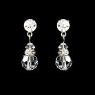 Clear Swarovski Crystal Bridal Earrings E 200