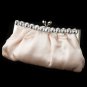 Chic Champagne Satin Clear Rhinestone Evening Bag 302