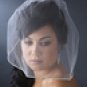Single Layer Fine Birdcage Face Veil with Glistening Rhinestone Edge 503