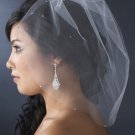 Single Tier Fine Birdcage Face Veil Softly Scattered with Rhinestones 502