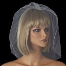 Fine Single Tier Bridal Wedding Birdcage Face Veil Blusher 500