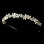 Pearl & Crystal Champagne Bridal Headband Tiara HP 7352