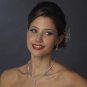 Silver Clear CZ Necklace & Earring Set 1308
