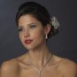 Silver Clear CZ Necklace & Earring Set 1308