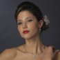 Silver Clear CZ Necklace Earring Set 1298