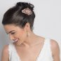Rose Gold Clear Multi Cut Teardrop CZ Crystal Chandelier Bridal Wedding Earrings 7769