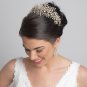 Rose Gold Clear Multi Cut Teardrop CZ Crystal Chandelier Bridal Wedding Earrings 7769