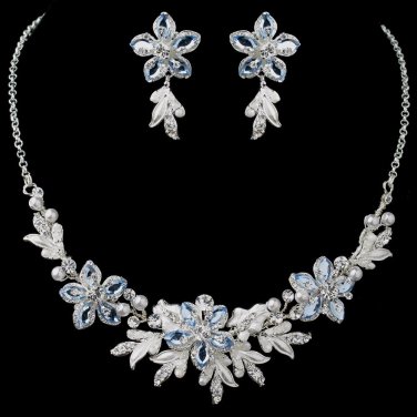 Stunning Light Blue Jewelry Set NE 8100