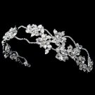 Floral Rhinestone Side Accented Headband 1540