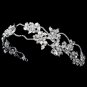 Floral Rhinestone Side Accented Headband 1540