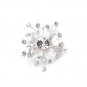 Silver Clear Flower Rhinestone Veil Jewerly Weight 1476