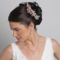 Silver Clear Rhinestone Floral Vine Bridal Wedding Hair Bun Wrap Comb 5096