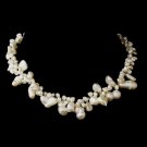 Silver Freshwater Keshi Pearl Necklace 4043