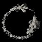 Elegant Hand Wired Flower Silver Bridal Headband 2732