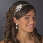 Rhinestone & Pearl Side Accented Double Row Bridal Headband HP 754