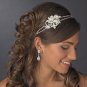 Rhinestone & Pearl Side Accented Double Row Bridal Headband HP 754