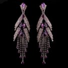 Silver Amethyst Earring Set 1059