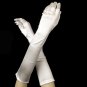 Satin Bridal Bridesmaid Gloves - Diamond White