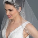 Single Layer Bridal Wedding Fingertip Veil V 1161 1F