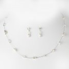 Ivory Champagne AB Pearl & Swarovski Crystal Jewelry Set NE 226