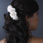 Charming Ivory Rum Pink Flower Bridal Hair Comb 4647