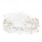Bridal Wedding Ivory Organza Ribbon Accent Headband 10001