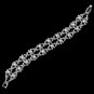 Silver White Pearl & Rhinestone Bracelet 4001