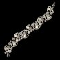 Rhodium Clear Rhinestone & Ivory Pearl Bracelet 9237