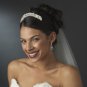 Charming Silver Clear CZ & Ivory Pearl Earrings 8248