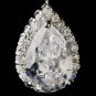 Antique Silver Clear CZ Earings E 5828