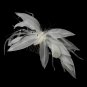 * Feather Fascinator Comb 8840 (White or Ivory)