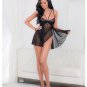 European Lace Teddy Babydoll Black MD