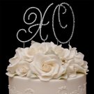 XO Hugs & Kisses Crystal Wedding or Anniversary Cake Top Set