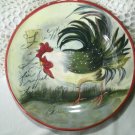 Le Rooster Salad Plate, Susan Winget Country Farm Design 8 5/8 Inches by Certified International