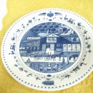 America For All Seasons by Nikko Set of 4 Large Dinner Plates 10 3/4 Inches in Blue and White Colors