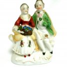 Porcelain Figurine Of Colonial Couple Made in Occupied Japan 4 6/8 Inches