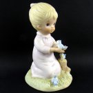 Lefton Hand Painted 4 1/4" Figurine Love & Special Friends #03842 Colors Beige Pink Blue 1980's