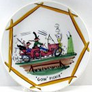 Hillbilly Series 9 Inch Plate Goin Fishin Italian Hand Painted Artist Gene Paull for TMJ&S, RARE