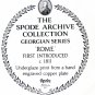 Spode Archive Collection Dinner Plate Georgian Series Titled Rome 10 1/4 Inches Black and White