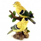 Lefton Goldfinch Birds Figurine Number 02203 Yellow 4 1/2 Inches Hand Painted