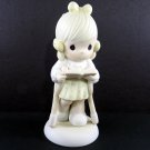 Precious Moments He Walks With Me Figurine 1987 Easter Seals Enesco 107999 Artist Samuel J Butcher