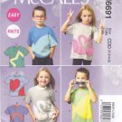 McCall's 6691 M6691 Girls Boys Sizes 2-3-4-5 Sewing Pattern Childrens Kids Tops with Appliqués Easy