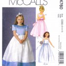 McCall's 4760 M4760 Girls Sewing Pattern Childrens Formal Dress Lined Full Length Kid Sizes 2-3-4-5