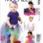 McCall's 6636 M6636 Toddler Girls Sewing Pattern Childrens Skirts Shorts TuTu Kids Sizes 1-2-3-4