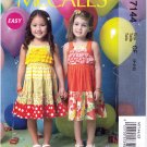 McCall's 7144 M7144 Toddler Girls Sewing Pattern Childrens Pullover Dresses Kids Sizes 4-5-6