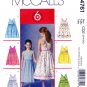 McCall's M4761 4761 Girls Sewing Pattern Childrens Sundress Easy Sew 6 Looks Kids Sizes 3-4-5-6