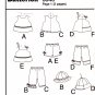 Butterick 3846 B3846 Infant Girls Sewing Pattern Childrens Top Shorts Pant Hat Kid Sizes NB-S-M Easy