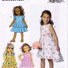 Butterick B6013 6013 Girls Dresses Sewing Pattern Raised Waist Childrens Kids Sizes 6-7-8