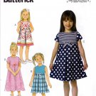Butterick B6314 6314 Girls Dress Pleated Raised Waist Childrens Sewing Pattern Kids Sizes 2-3-4-5